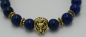 Mobile Preview: tiger eye pearl bracelet with gold-colored lion head